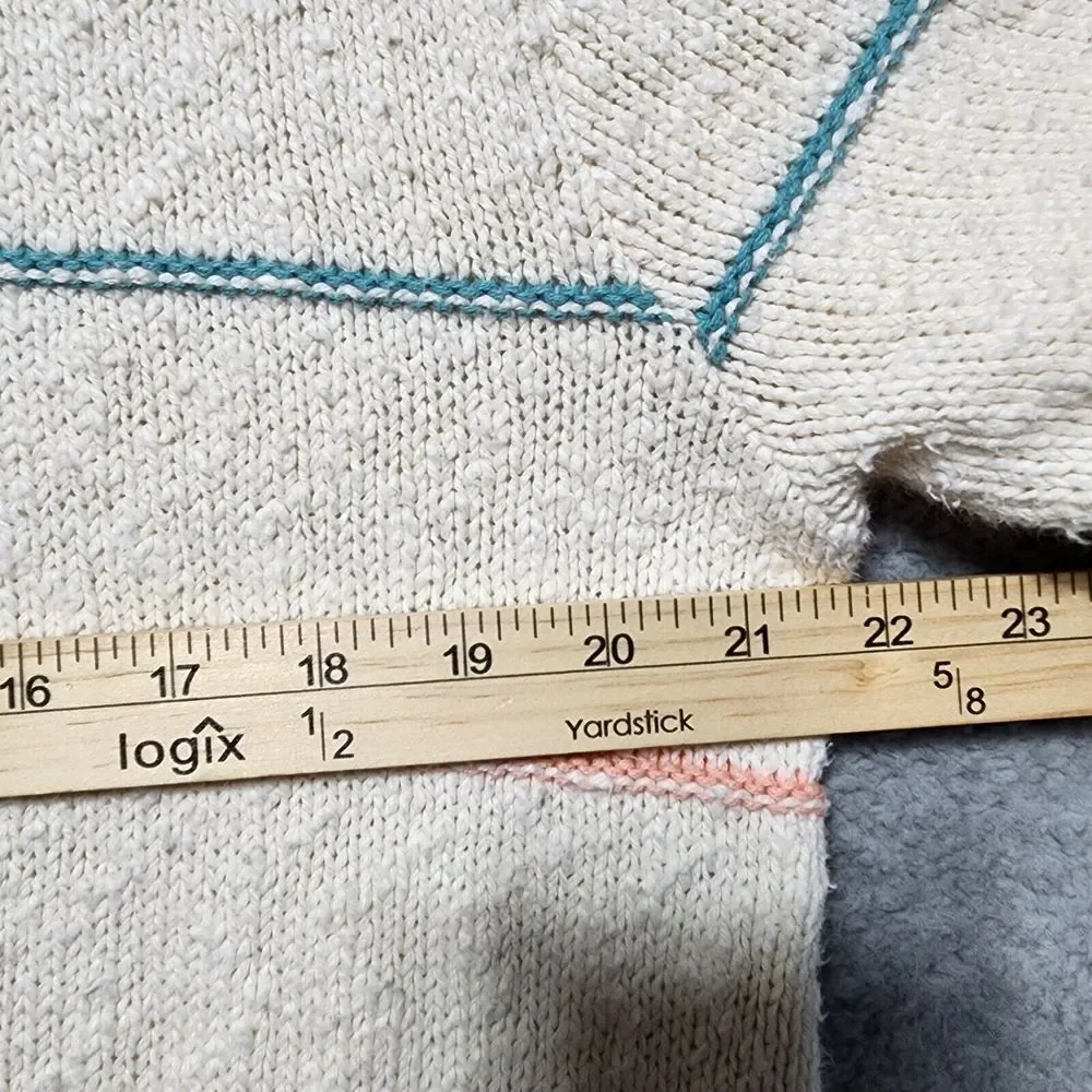 Vintage 90s Lake Harmony Rowing Club USA‎ Made Women's XL Knitted Sweater